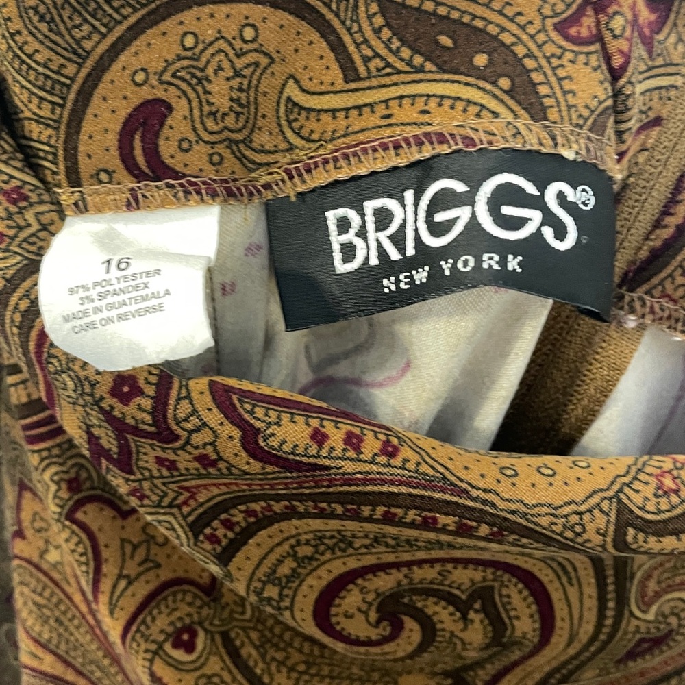 Briggs New York Vintage Paisley Pencil Skirt - Picture 6 of 6